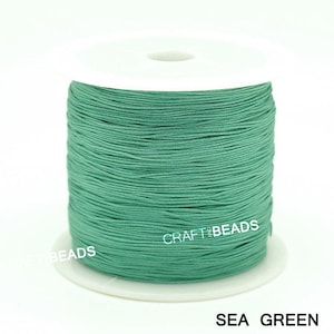 0.4MM Chinese Knot Nylon Cord Shamballa Macrame Beading Kumihimo String Pick Your Color image 5