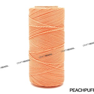 0.5MM Waxed Polyester Linhasita Cord Macrame Vriendschapsarmband Draad Leather Works Knotting Artisan String 368yards Spool afbeelding 7