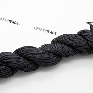 1MM Superior Quality Chinese Knot Nylon Cord Shamballa Macrame Beading String 30 Yards Pick Your Color image 8