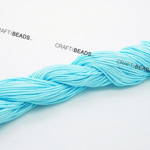 1MM Superior Quality Chinese Knot Nylon Cord Shamballa Macrame Beading String 30 Yards Pick Your Color image 6