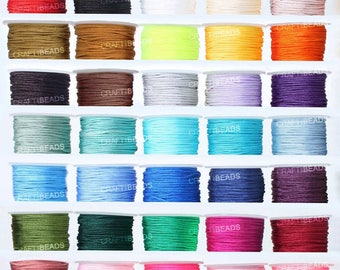1.5MM Superior Quality Nylon Chinese Knot Cord Shamballa Macrame Beading String 32 Yards Spool