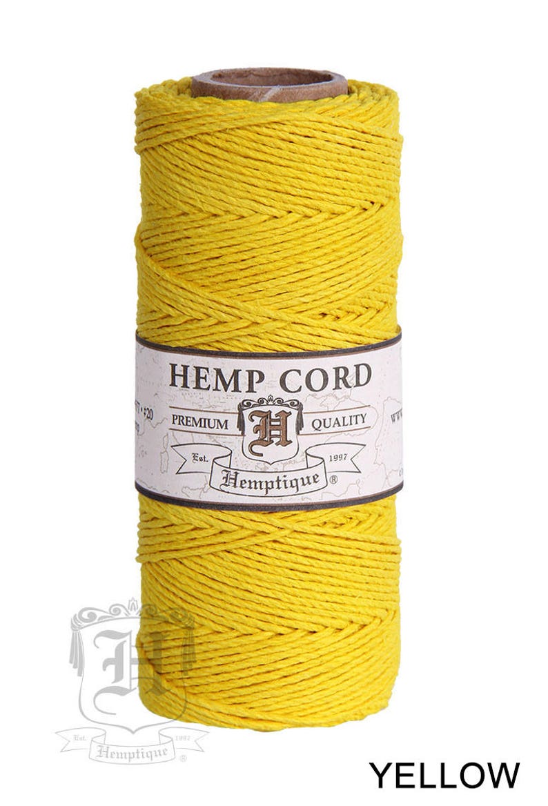 1MM Solid Polished Hemp Twine Hemptique Cord Macrame String Artisan Thread 20lbs 205ft Spool image 8