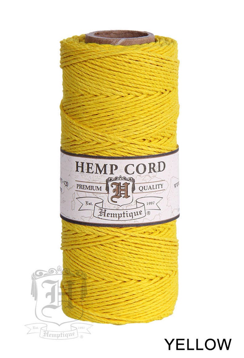 1MM Solid Polished Hemp Twine Hemptique Cord Macrame String Etsy
