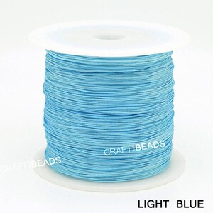 0.4MM Chinese Knot Nylon Cord Shamballa Macrame Beading Kumihimo String Pick Your Color image 7