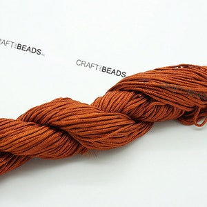 1MM Superior Quality Chinese Knot Nylon Cord Shamballa Macrame Beading String 30 Yards Pick Your Color image 5