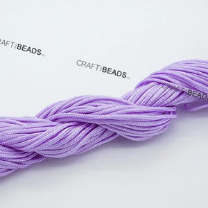 1.5MM Superior Quality Chinese Knot Nylon Cord Shamballa Macrame Beading String 16 Yards Pick Your Color image 9