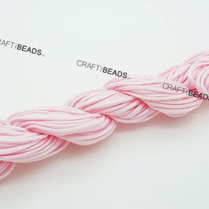 1.5MM Superior Quality Chinese Knot Nylon Cord Shamballa Macrame Beading String 16 Yards Pick Your Color image 4