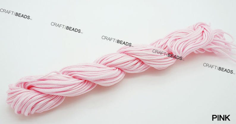 1.5MM Superior Quality Chinese Knot Nylon Cord Shamballa Macrame Beading String 16 Yards Pick Your Color image 4