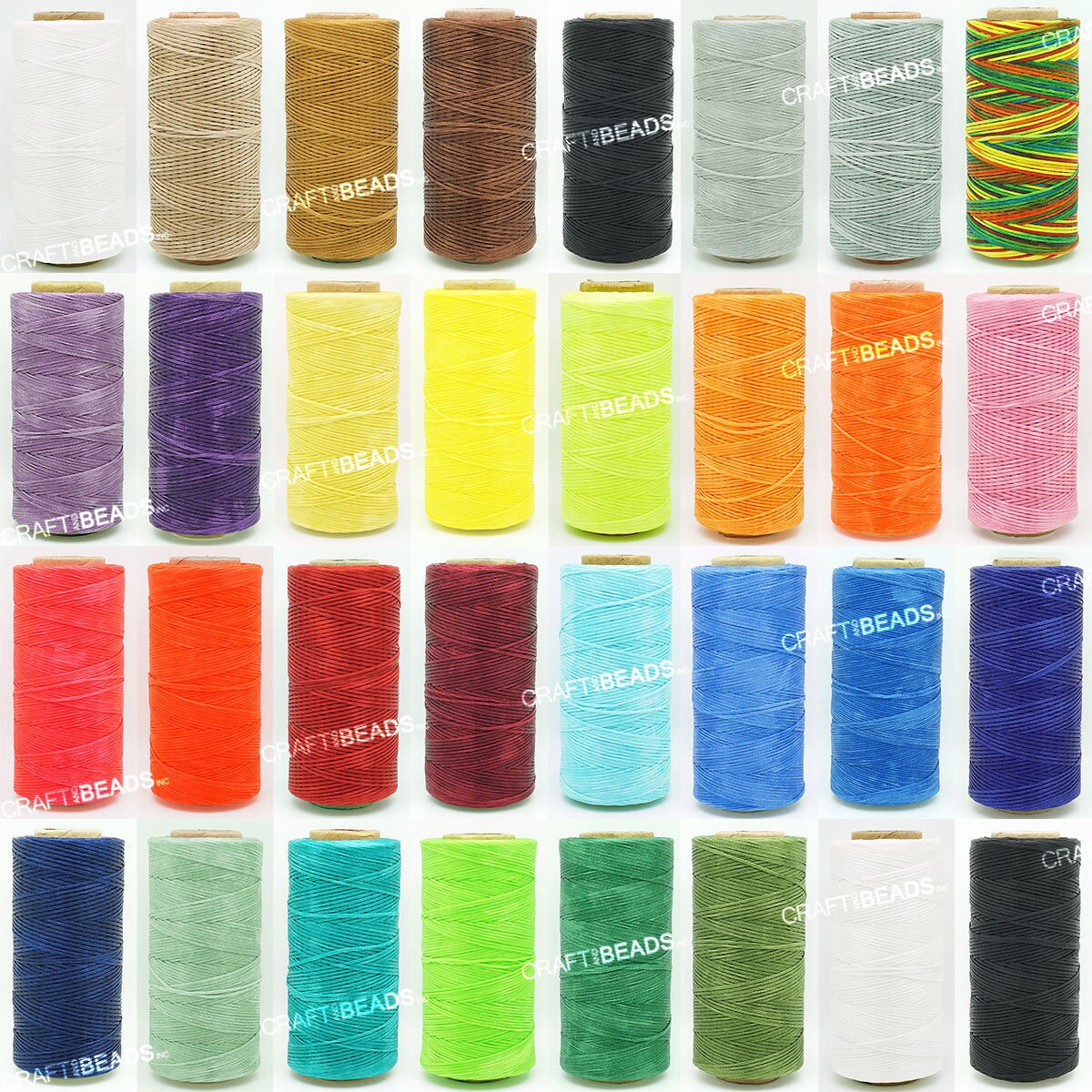 Fil Cordon Coton Ciré 1mm Beige - Pour Création Bijoux Bracelet