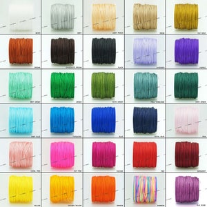 1MM Chinese Knot Nylon Cord Shamballa Macrame Beading Kumihimo String 40 Yards Spool - Pick Your Color!