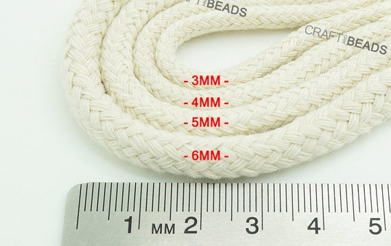 Macrame Cord, Braided 4mm Macrame Cord, Braided 4mm