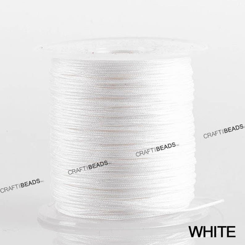 0.8MM Variegated Superior Nylon Chinese Knot Cord Shamballa Macrame Beading String - Pick Color! image 4