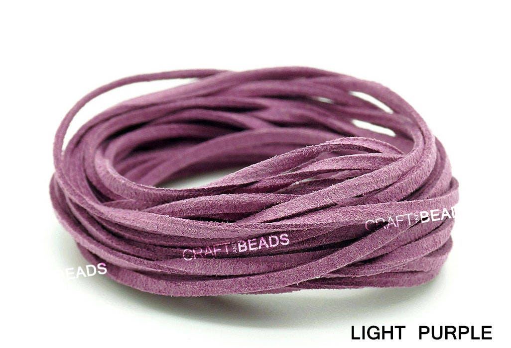 Yangfei 10Pcs 5M*3mm Cuerda de Cuero para Pulseras Cordón para