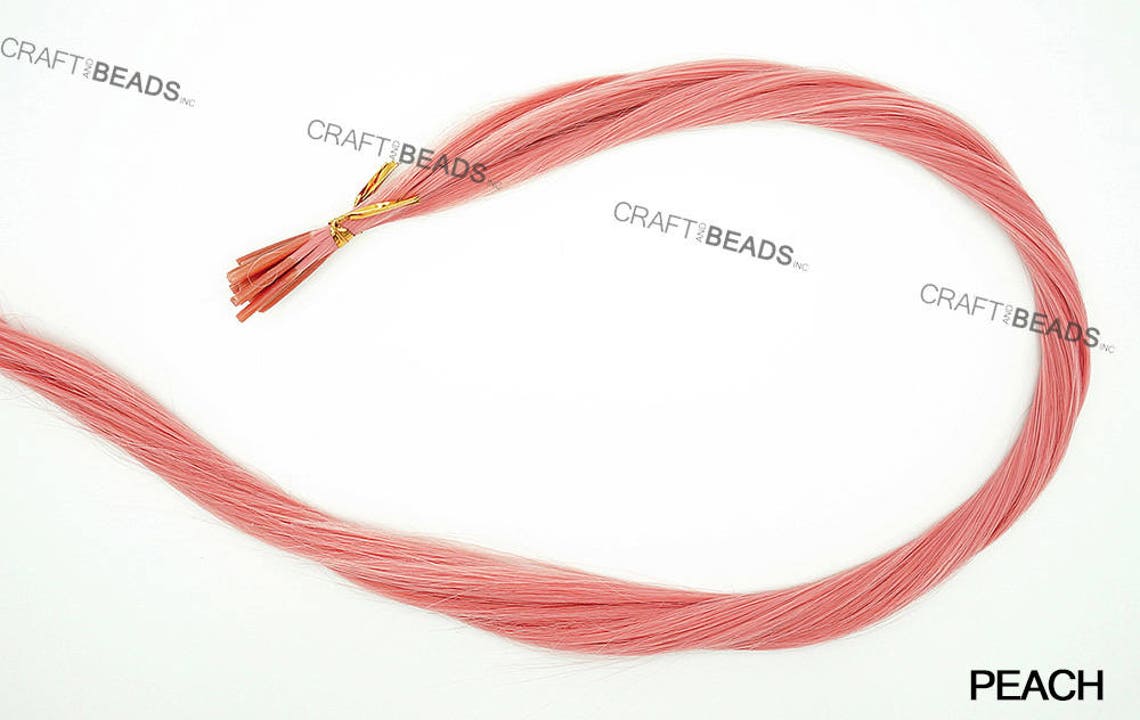 20 iTip Straight Synthetic Hair Extension Micro Beads Etsy