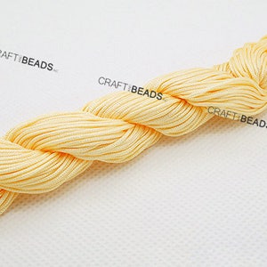 1MM Superior Quality Chinese Knot Nylon Cord Shamballa Macrame Beading String 30 Yards Pick Your Color image 7