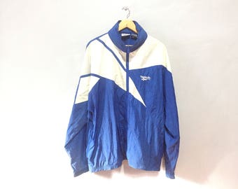 80s reebok throwback classic style vintage windbreaker jacket