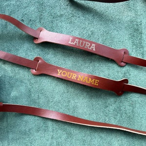 Personalized Leather Yoga Mat Strap: Picnic Blanket Carrier