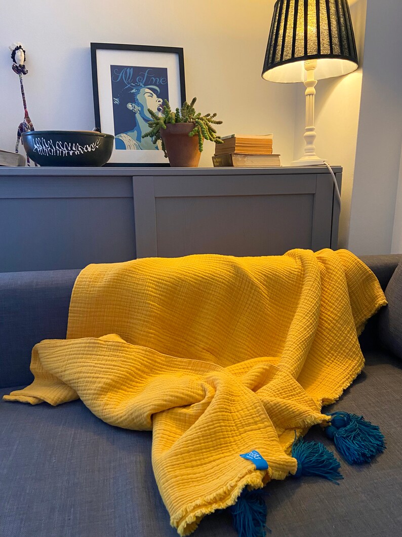 Cotton Gauze Blanket Muslin 4 Layers Cotton Blanket Single Etsy UK