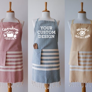Personalised Apron, Custom Design Apron, Personalised Tea Towel, Apron with logo, Tea Towel with logo, Custom Name on Apron