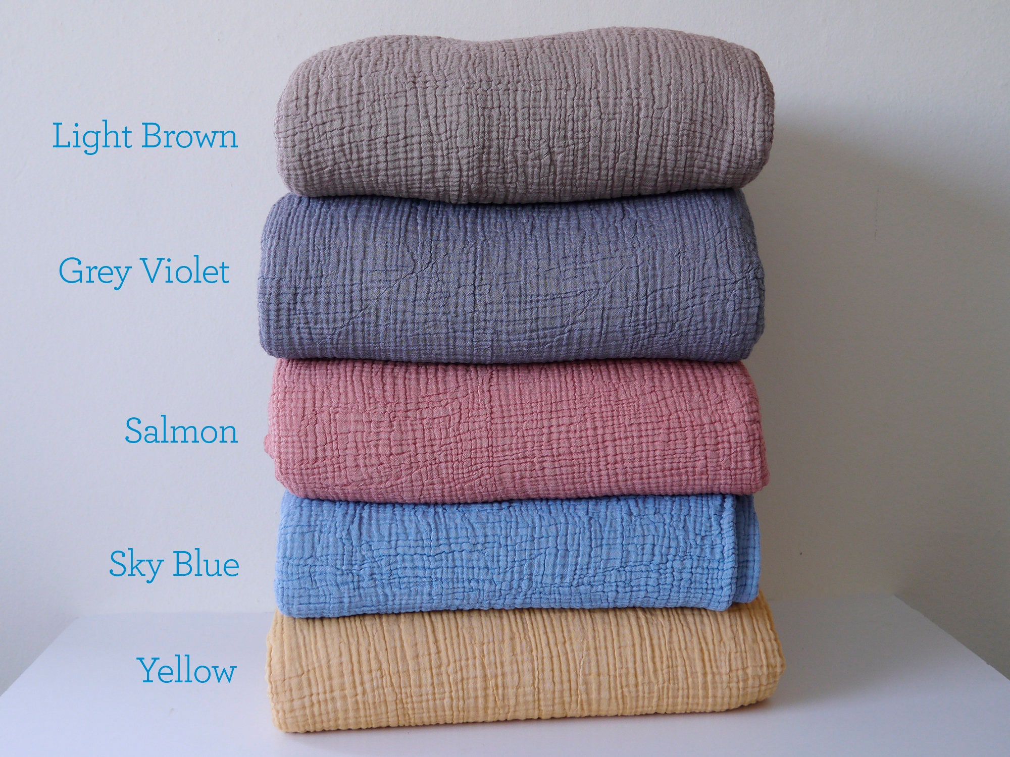 Cotton Gauze Blanket Muslin 4 Layers Cotton Blanket King Etsy UK