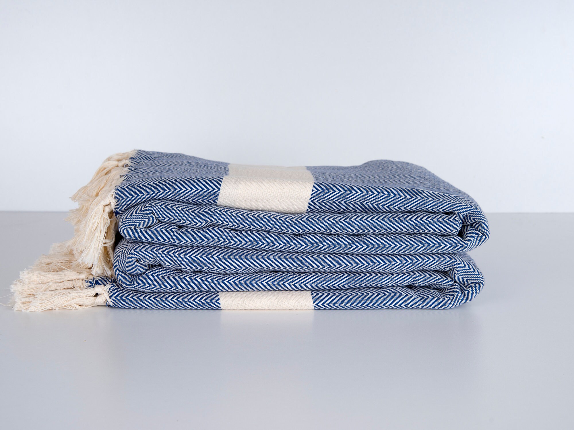 Queen size herringbone blanket, throw blanket, sofa blanket, bed