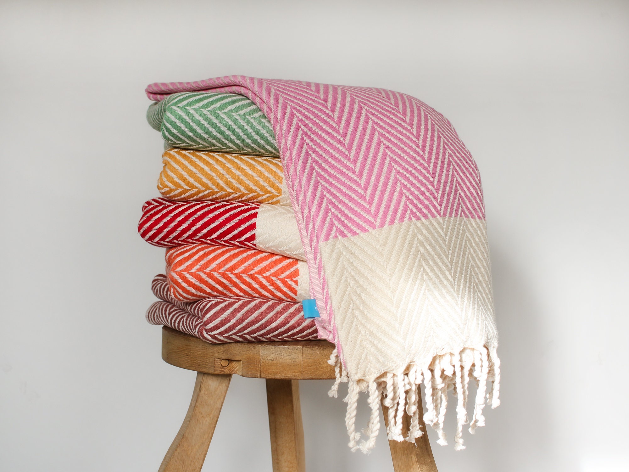 Soft Cotton Throw Blanket Personalised Sustainable Gift