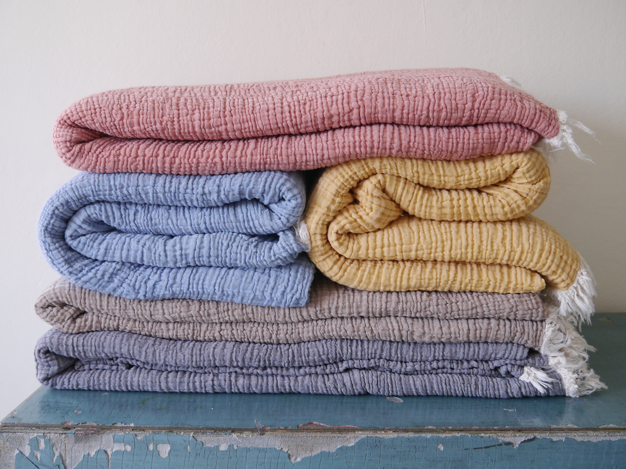 Cotton gauze blanket Muslin 4 layers cotton blanket king Etsy