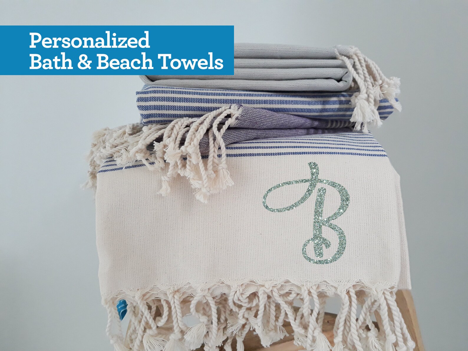 personalised gowns and towels