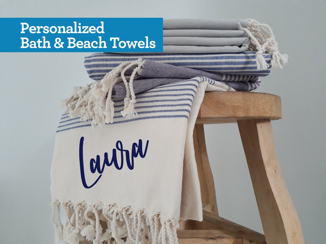 personalised gowns and towels