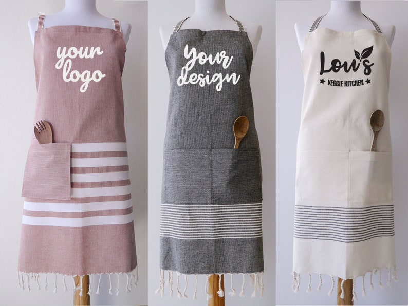 Personalised Kitchen Apron, Custom Design Apron, Personalised Tea Towel, Apron with logo, Tea Towel with logo, Custom Name on Apron 