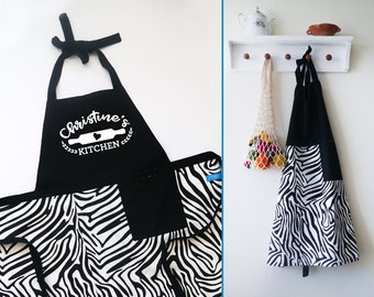 Personalised high quality kitchen apron, custom design apron, apron with logo, personalised gift for her, gift for mother