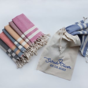 Personalised tea towel and tablecloth, personalised kitchen towel, gift for new home, gift for her, sustainable personalised gift