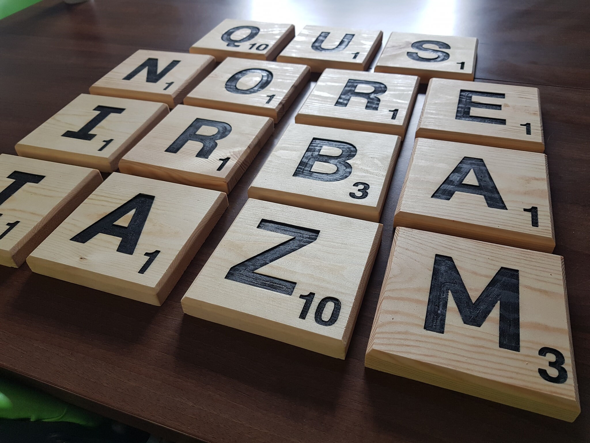 Oversized Scrabble Letters Bespoke Personalised Wooden Etsy