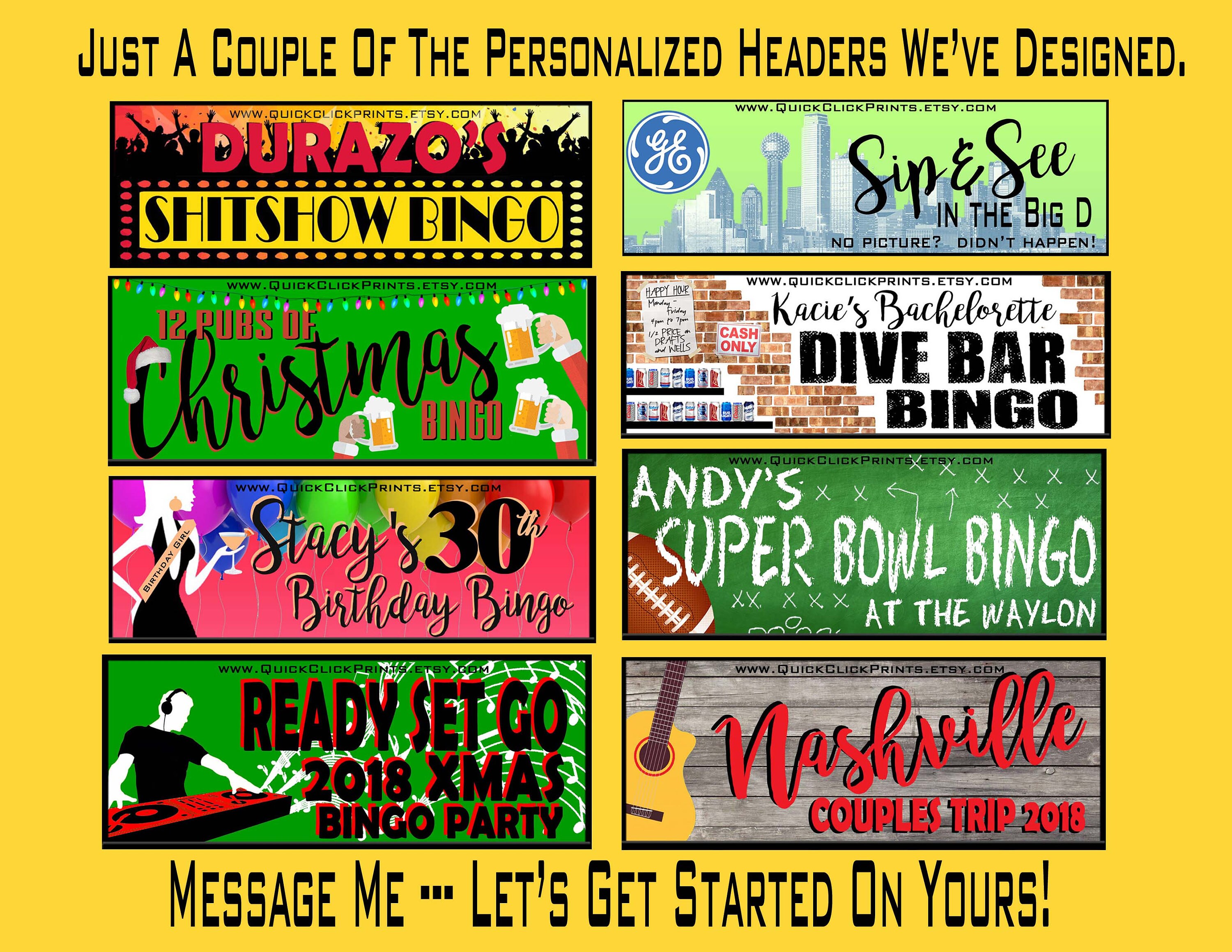 BIG Bar Bingo 30 Cards pub Crawl Bingo people Watching/drinking Game