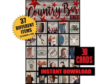 Juego de bingo en el bar: Despedida de soltera, Pub Crawl (Descarga imprimible)