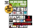 The Big Game 60 Bingo - 30 Cards - Football Party - Printable Instant Download