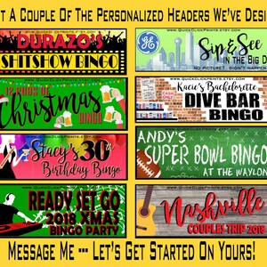 Super Big Game 60 Bingo - 30 Cards - Football Party - Printable Instant Download image 3