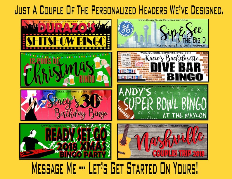 Super Big Game 60 Bingo - 30 Cards - Football Party - Printable Instant Download image 3