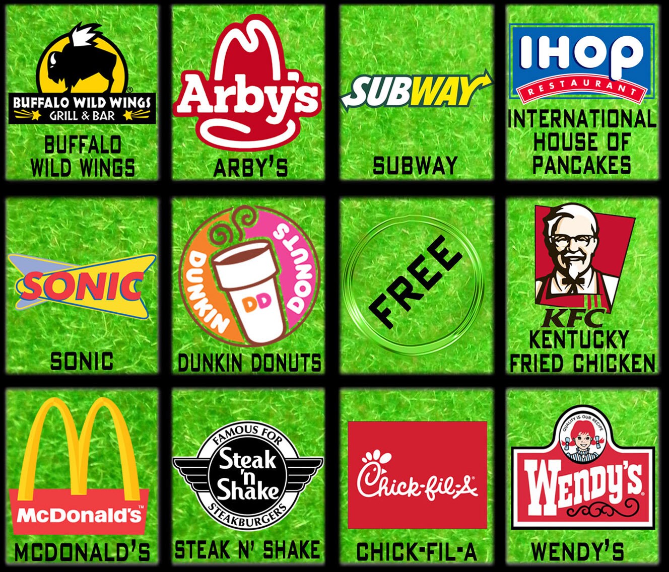 Restaurant Road Trip Bingo - 20 Cards- Travel Bingo -travel Game -car Games -road Trip Game ...