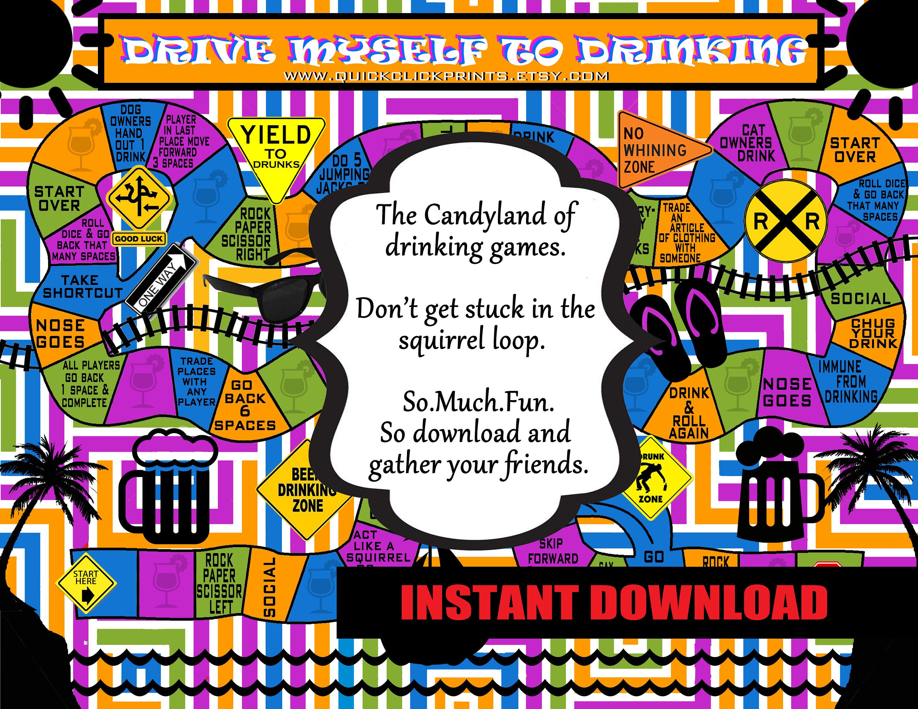 Drinking Game Drinking Board Game Adult Game Adult - Etsy