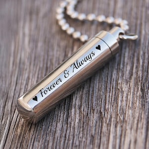 Ashes Necklace for Cremation | Memorial Pendant for Ashes | Keepsake Urn Necklace | Personalized Remembrance Gift | Human ashes | Pet ashes