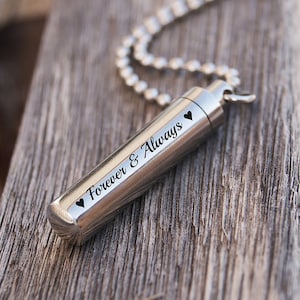pet ashes necklace