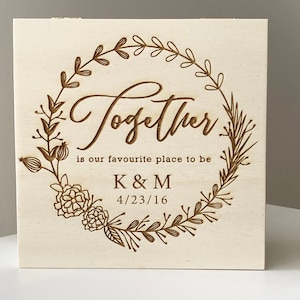Grande Caja De Boda Compromiso Aniversario De Regalos Recuerdo Personalizado Sr & sra Grande Caja De Boda Compromiso Aniversario De Regalos Recuerdo Personalizado Sr & sra