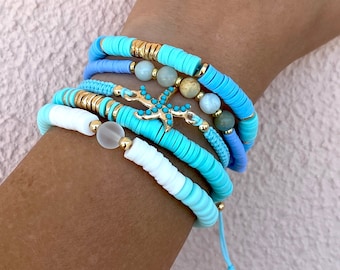 Mikovivi 7pcs Summe Beach Bacelets Fo Women