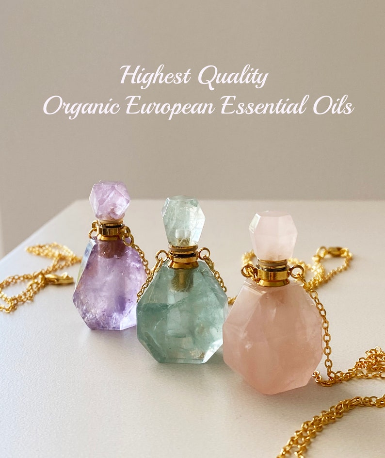 Crystal Vial Essential Oil Necklace Essential Oils Youngliving Etsy