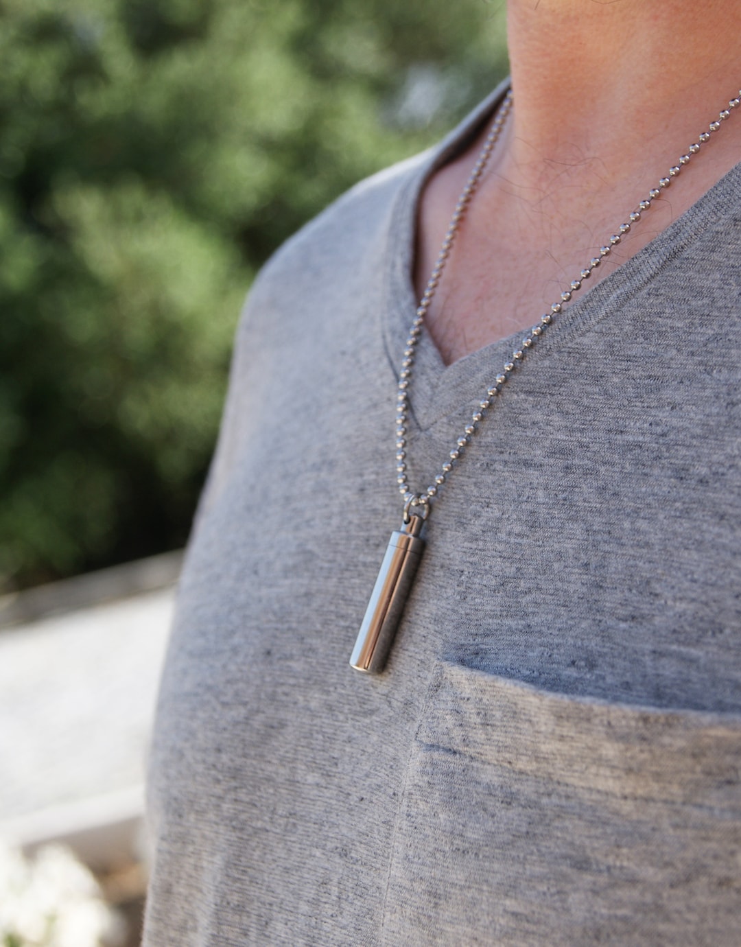 Memorial Gift Sympathy Gift Capsule Necklace Ash Capsule Keepsake