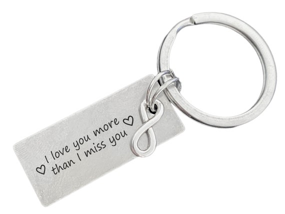 Couple Keychain For Him And Her I Love You More The End I Win BFF Girlfriend Boyfriend Husband Wife Couple Key Ring For Romantic Gift Valentine