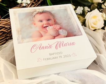 Christening Gift, Baptism Gift, Baby Girl Christening Gift, Time Capsule Box, Personalized Keepsake Box, Christian Gifts Kids, Memory Box