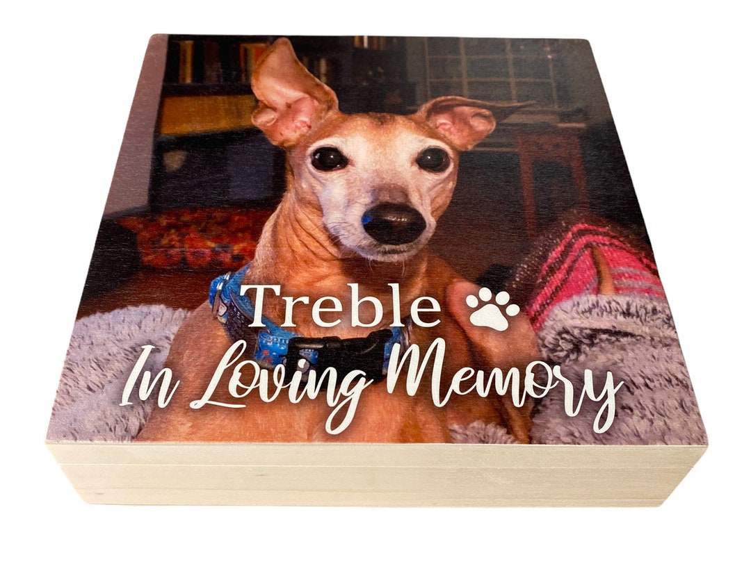 Dog Memory Box Keepsake Box Pet Memorial Gift Dog Memorial Gift