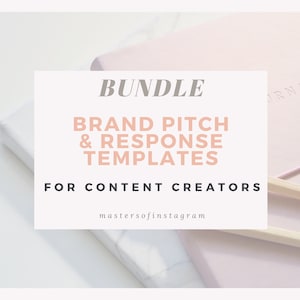 Email Pitch Templates for Influencers, 9 Page Bundle of Pitch Letters, Email Responses for Bloggers, Sample Letters for Content Creators